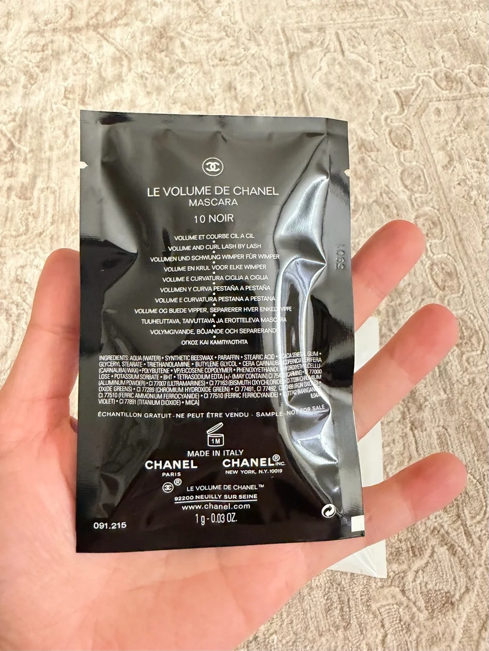 Chanel Mascara Duo Le Volume 10 Noir + La Base Lash Primer
